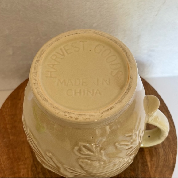 Vintage Harvest Goods Fall Thanksgiving Ceramic Pitcher - Picture 5 of 10